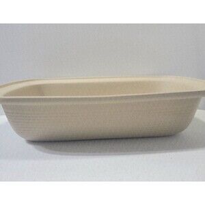 Pampered Chef Stoneware Rectangular Lid Bowl #010705 Retired 17" X 11"